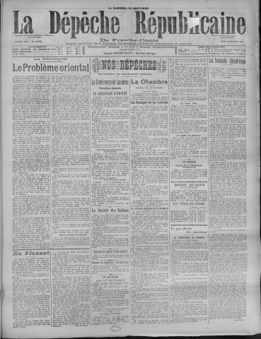24/02/1921 - La Dépêche républicaine de Franche-Comté [Texte imprimé]