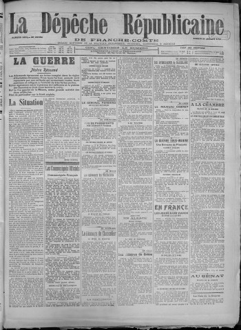 21/07/1917 - La Dépêche républicaine de Franche-Comté [Texte imprimé]