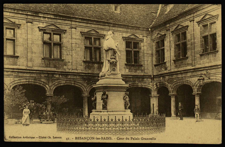 Besançon-les-Bains. - Cour du Palais Granvelle. [image fixe] , 1904/1910