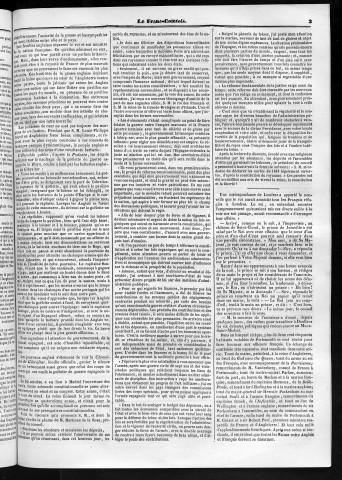 19/10/1844 - Le Franc-comtois - Journal de Besançon et des trois départements