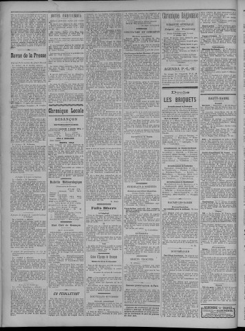 04/01/1911 - La Dépêche républicaine de Franche-Comté [Texte imprimé]