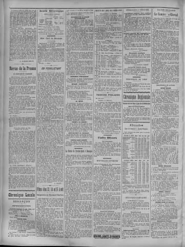 12/08/1910 - La Dépêche républicaine de Franche-Comté [Texte imprimé]