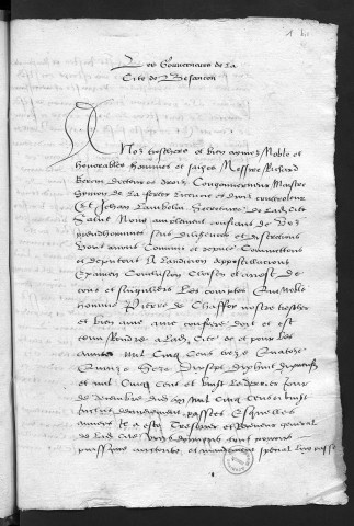 Comptes de la Ville de Besançon, recettes et dépenses, Compte de Pierre de Chaffoy (1er janvier - 31 décembre 1515)
