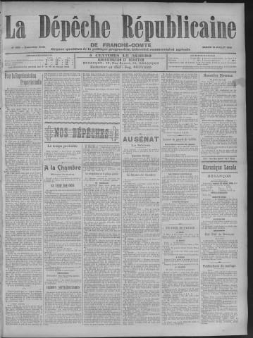 10/07/1909 - La Dépêche républicaine de Franche-Comté [Texte imprimé]