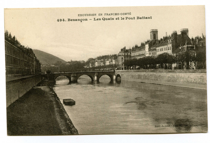 Besançon. Les Quais et le Pont Battant [image fixe] , L'Isle-sur-leDoubs : Edition Gaillard-Prêtre. Borne, successeur, 1920/1930