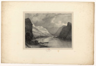 Lac de Nantua [image fixe] : Franche-Comté / Villeneuve 1825, lith. de G. Engelmann et Cie , 1825