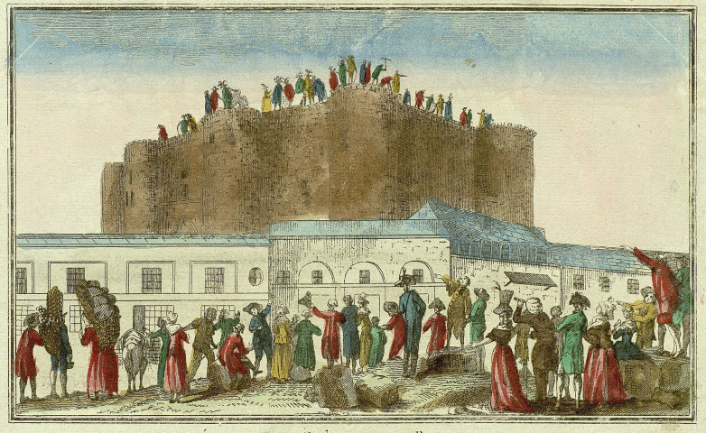 Démolition du Château de la Bastille [estampe] , A Paris : chez J. Chereau Rue st Jacques aux 2 Colonnes, [1789-1799]
