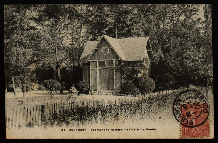 Besançon. Promenade Micaud. Le Chalet du Garde [image fixe] , 1904/1906