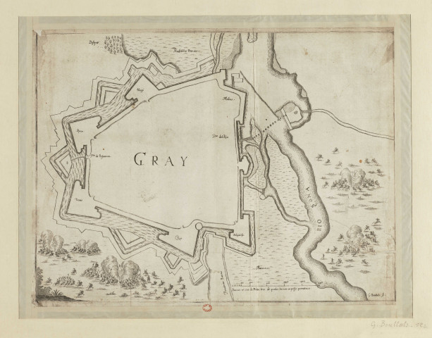 Gray [estampe] : [plan] / G. Bouttats, sculpsit , [S.l.] : [s.n.], [1700-1799]