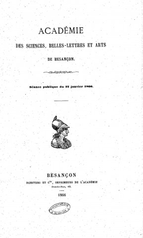 27/01/1866 - Séances publiques [Texte imprimé] /