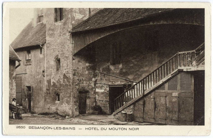 Besançon - Besançon-Les-Bains - Hôtel du Mouton Noir [image fixe] , Mulhouse : Edit. BRAUN &amp; Cie, 1904/1930