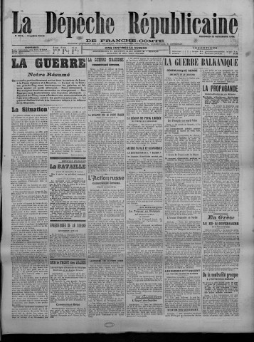 12/11/1915 - La Dépêche républicaine de Franche-Comté [Texte imprimé]