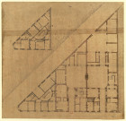 Maison Lefaivre, 124 rue du faubourg Saint-Honoré (angle de la rue Verte), Paris. Plan du 1er étage / Pierre-Adrien Pâris , [S.l.] : [P.-A. Pâris], [1771 ?]
