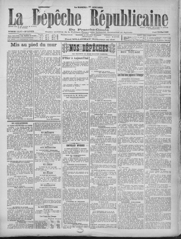 15/05/1924 - La Dépêche républicaine de Franche-Comté [Texte imprimé]