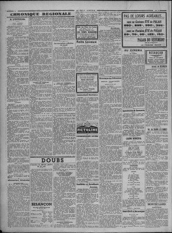 26/06/1937 - Le petit comtois [Texte imprimé] : journal républicain démocratique quotidien