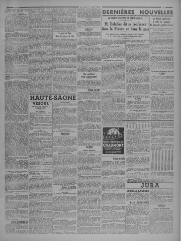 16/06/1938 - Le petit comtois [Texte imprimé] : journal républicain démocratique quotidien