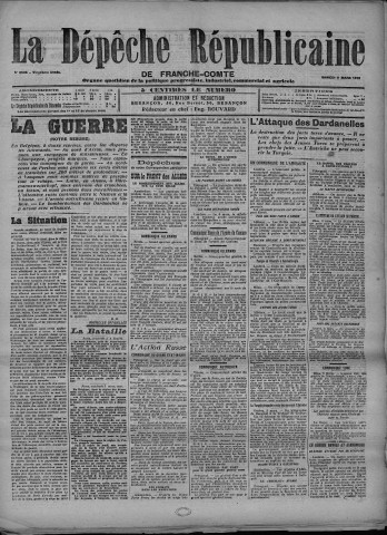 06/03/1915 - La Dépêche républicaine de Franche-Comté [Texte imprimé]