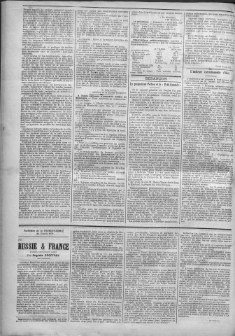 30/08/1891 - La Franche-Comté : journal politique de la région de l'Est