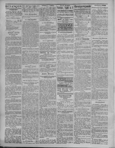 03/06/1923 - La Dépêche républicaine de Franche-Comté [Texte imprimé]