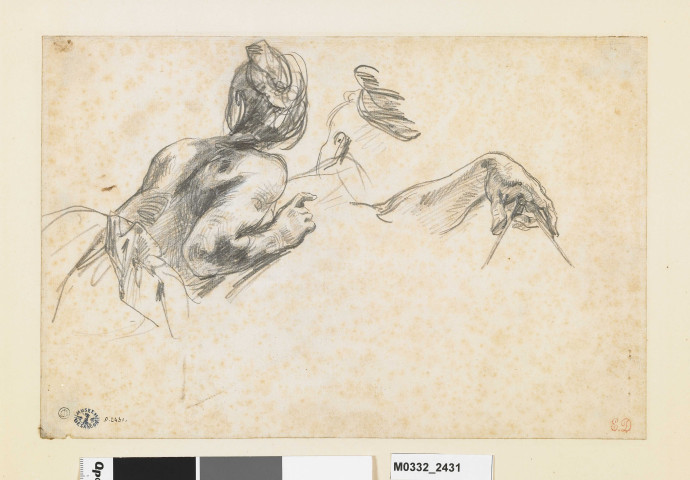 Etude pour la frise de l'Industrie du salon du Roi au Palais-Bourbon