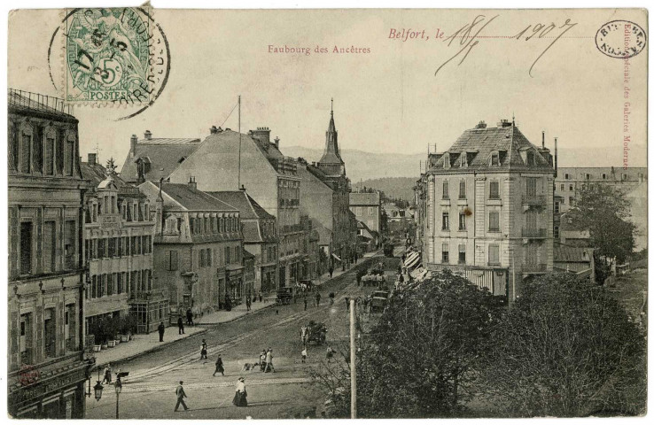 Belfort (places - rues) (F-90, cartes postales)