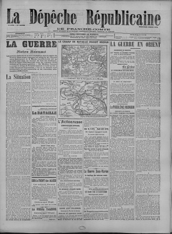 08/03/1916 - La Dépêche républicaine de Franche-Comté [Texte imprimé]