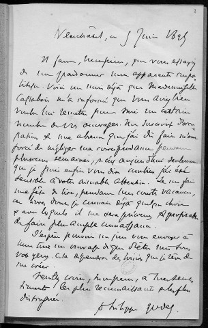 Ms 1427 - God-Laf (tome V). Correspondance du poète Edouard Grenier (1819-1901)