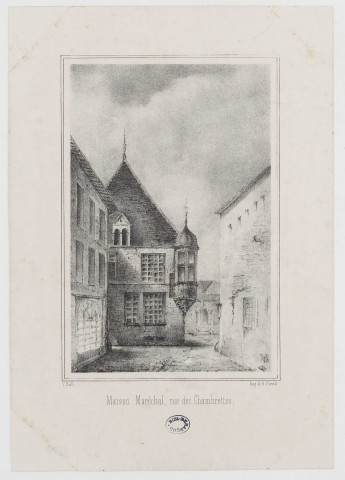 Maison Maréchal, rue des Chambrettes [image fixe] / V: Baille  ; Imp: de A. Girod  : Impr. A. Girod, 1800/1899