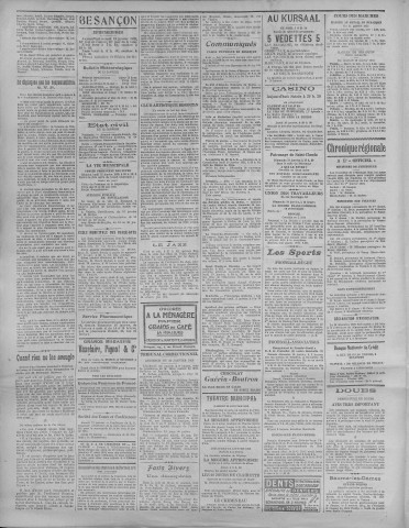 13/01/1923 - La Dépêche républicaine de Franche-Comté [Texte imprimé]