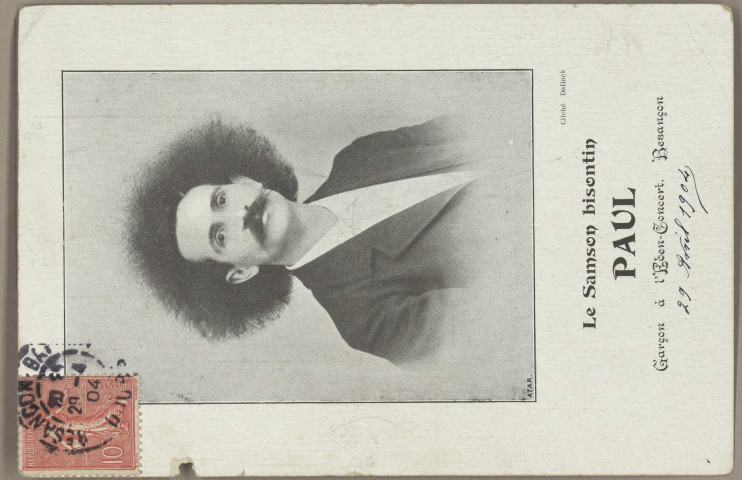 Le Samson bisontin Paul, Garçon à L'Eden-Concert. Besançon [image fixe] , 1904