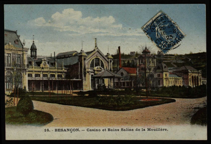 Besançon. - Casino et Bains Salins de la Mouillère. [image fixe] , Besançon : Etablissement C. Lardier, 1904/1923