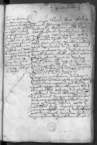 Comptes de la Ville de Besançon, recettes et dépenses, Compte de Jacques Chevannay des Daniels (1er juin 1620 - 31 mai 1621)