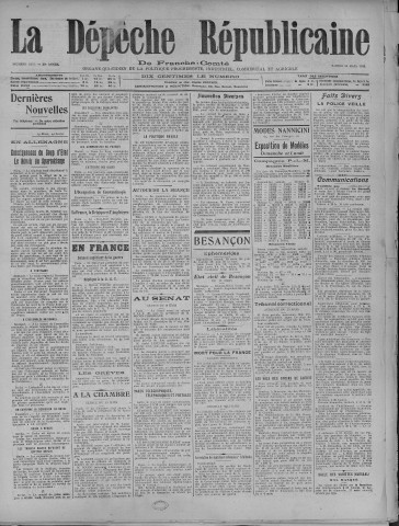 20/03/1920 - La Dépêche républicaine de Franche-Comté [Texte imprimé]