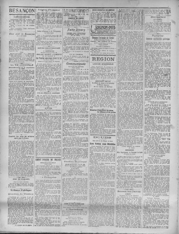 09/02/1921 - La Dépêche républicaine de Franche-Comté [Texte imprimé]