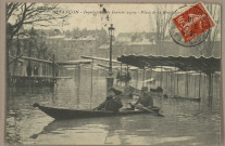 Besançon - Inondations de Janvier 1910 - Place de la Révolution. [image fixe] , 1904/1910