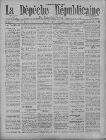 19/08/1920 - La Dépêche républicaine de Franche-Comté [Texte imprimé]