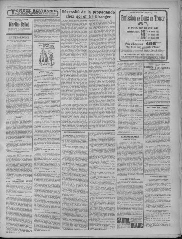 12/03/1923 - La Dépêche républicaine de Franche-Comté [Texte imprimé]