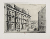 Palais Granvelle [image fixe] : [Façade côté Grande Rue] : Besançon / Dubois del: et lith.  ; Lith. de Valluet Jne editeur , 1800-1899