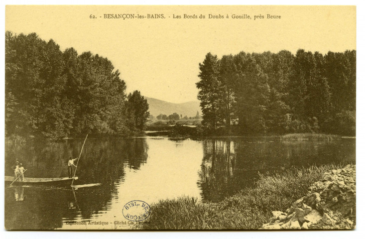 Besançon-les-Bains. - Les Bords du Doubs à Gouille, près Beure [image fixe] 1904/1914