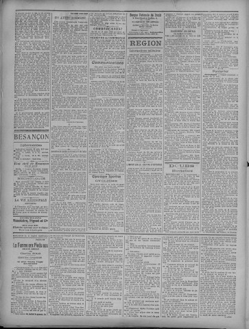 28/08/1920 - La Dépêche républicaine de Franche-Comté [Texte imprimé]