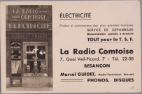 [Carte publicitaire - La Radio Comtoise - Electricité] [image fixe] , 1904/1930