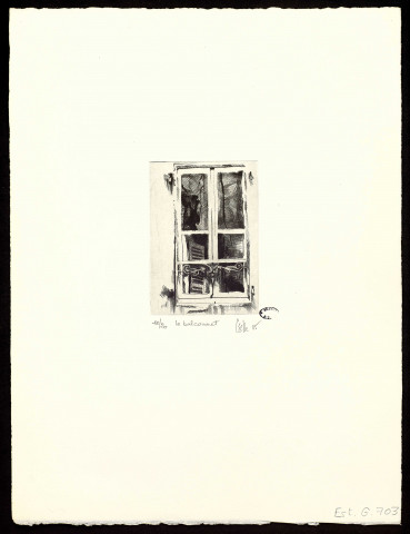 Le balconnet [estampe] / Céelle , [Paris : Atelier Georges Leblanc], 1985