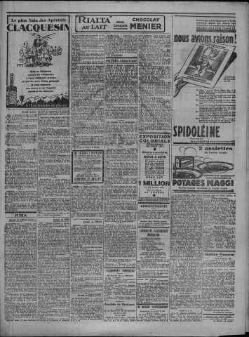27/06/1931 - Le petit comtois [Texte imprimé] : journal républicain démocratique quotidien