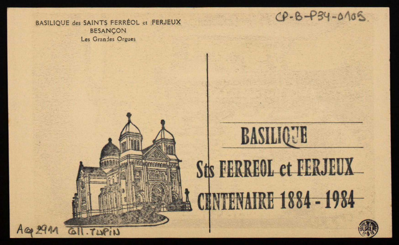 Besançon. - Basilique des Saints Férréol et Ferjeux - Les Grandes Orgues [image fixe] , Besançon, 1930/1984