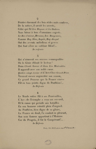 Victor Hugo au Panthéon [Musique imprimée] : chant patriotique Aux petits enfants de Victor Hugo /