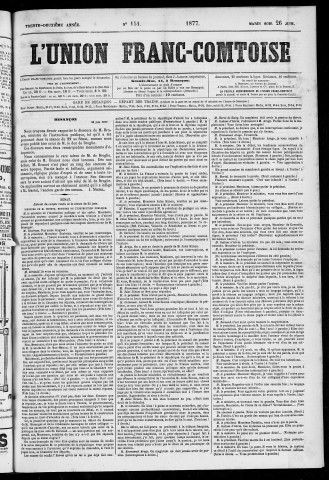 26/06/1877 - L'Union franc-comtoise [Texte imprimé]