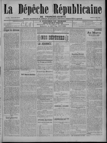 11/05/1909 - La Dépêche républicaine de Franche-Comté [Texte imprimé]