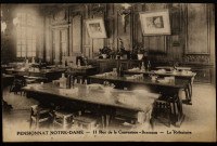 Pensionnat Notre-Dame - 11 Rue de la Convention - Besançon - Le Réfectoire [image fixe] , Paris : J. David et E. Vallois, 1904/1924