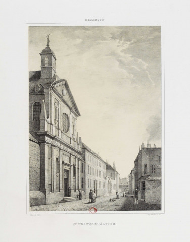 St François Xavier [image fixe] : Besançon / Dubois del et lith:  ; Imp Valluet Jne editr : Imprimerie Valluet jeune, 1800-1899