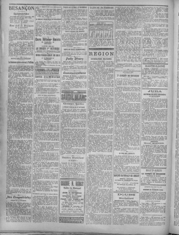 19/09/1918 - La Dépêche républicaine de Franche-Comté [Texte imprimé]